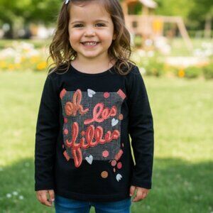 Catimini Girls Tee Shirt Printed Size 3 Oh Les Filles The Girls Graphic …